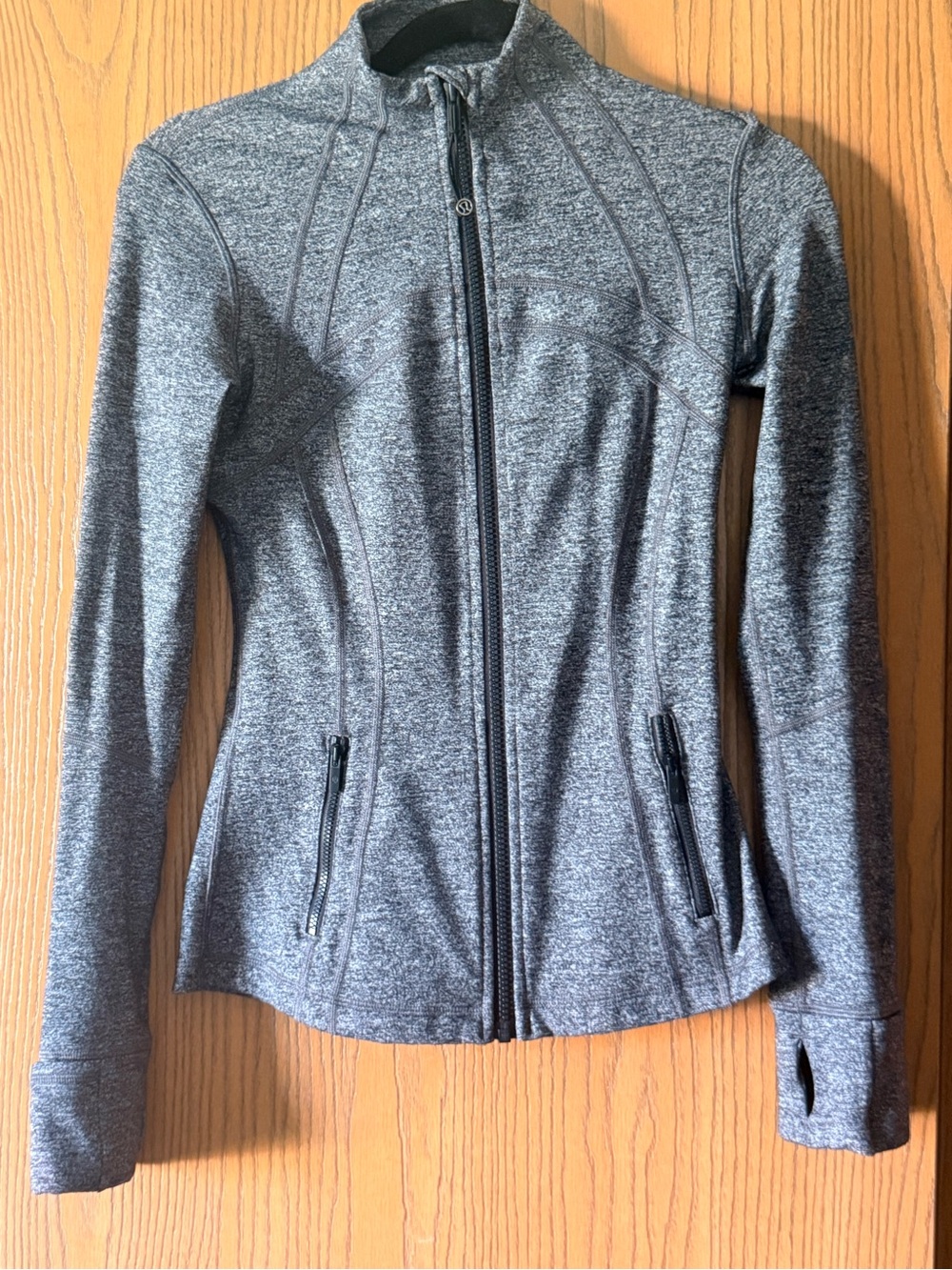 Lululemon Women’s Grey Full-Zip Athletic Jacket